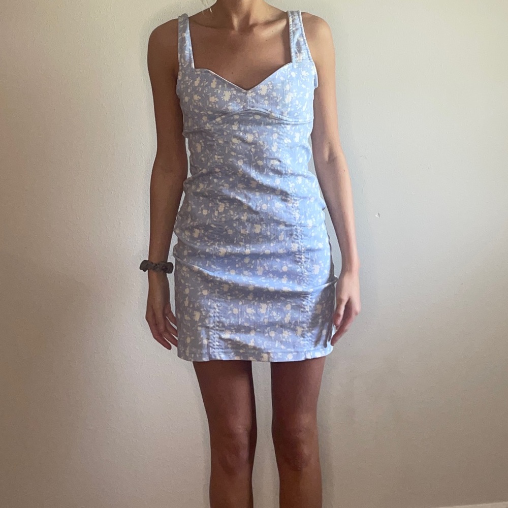 forever 21 mini light blue dress
